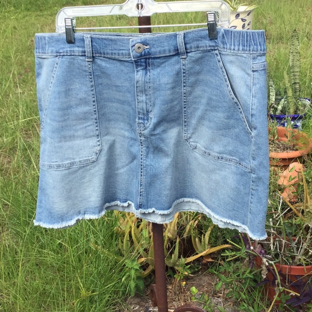 ๐ฆโ NOBO โ Size XXX Lg So Fun To Wear Denim Skirt Wardrobe Must Have ๐ฆ - Picture 4 of 10
